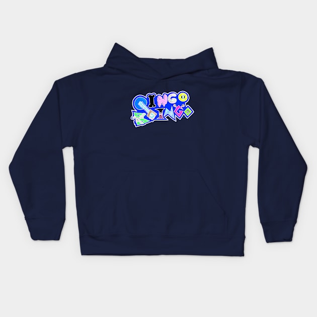 Oingo Boingo Negative Logo Kids Hoodie by The Cat that Draws